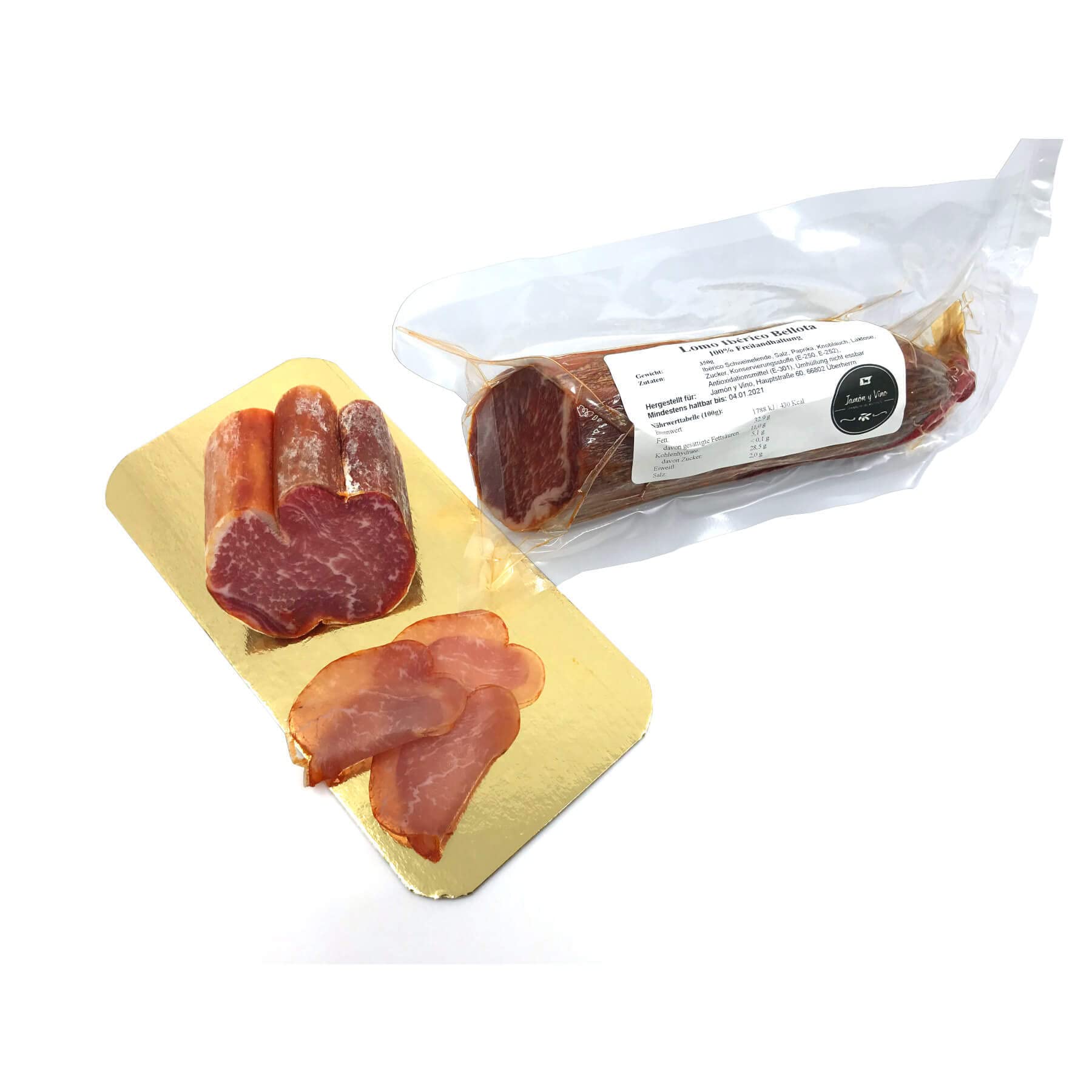 550g Lomo Ibérico Bellota - luftgetrocknete Schweinelende mit Paprika