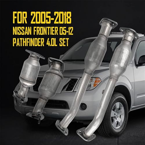 Kax Catalytic Converter Stainless Steel Compatible With 2005-2018 Frontier, 2005-2012 Pathfinder 4.0L, 2005-2015 Xterra 4.0L Replace 16399, 16400, 16467, 16468 (Epa Compliant) #TOP5