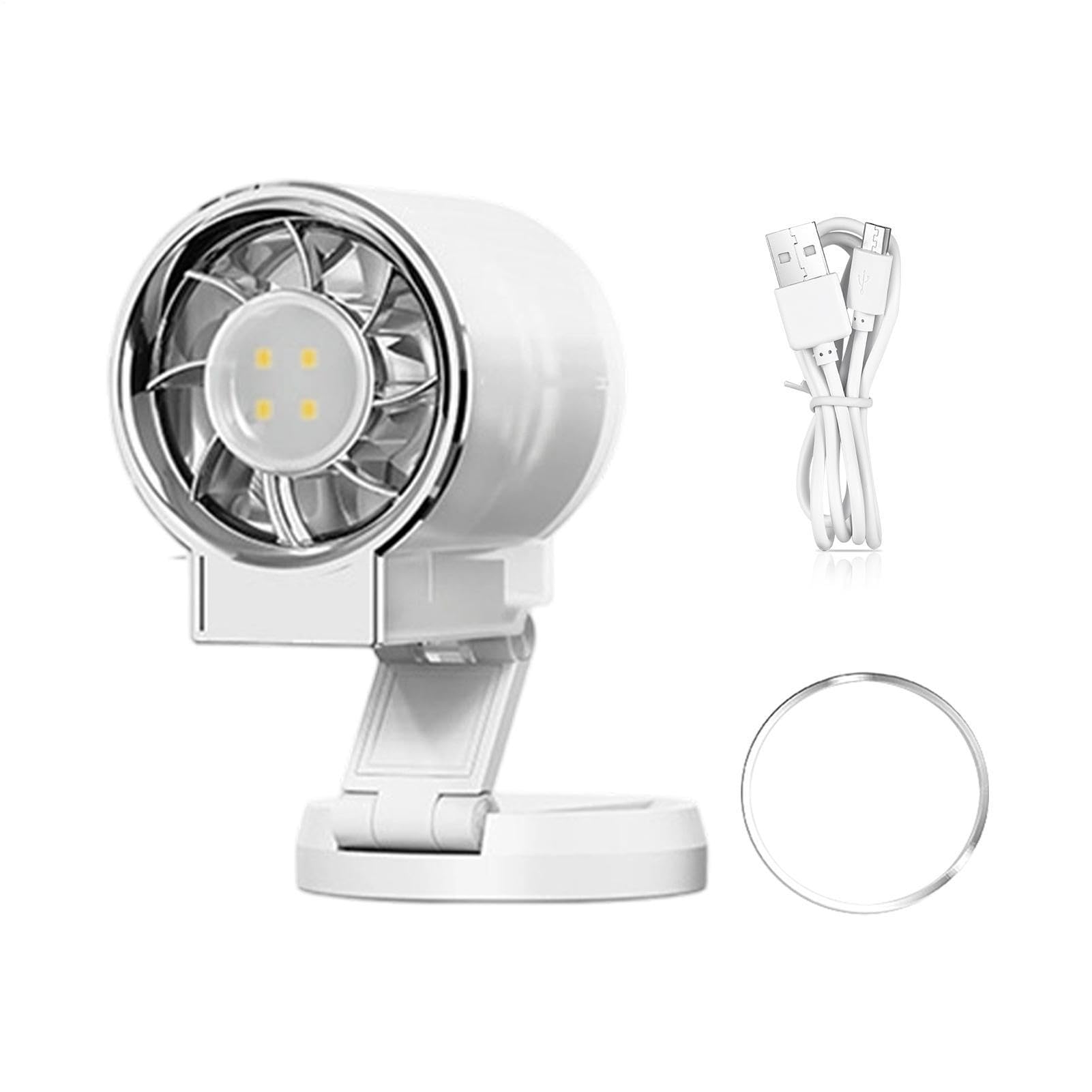 Ventilateur à main rechargeable pliable Generico pour voyage maison et bureau