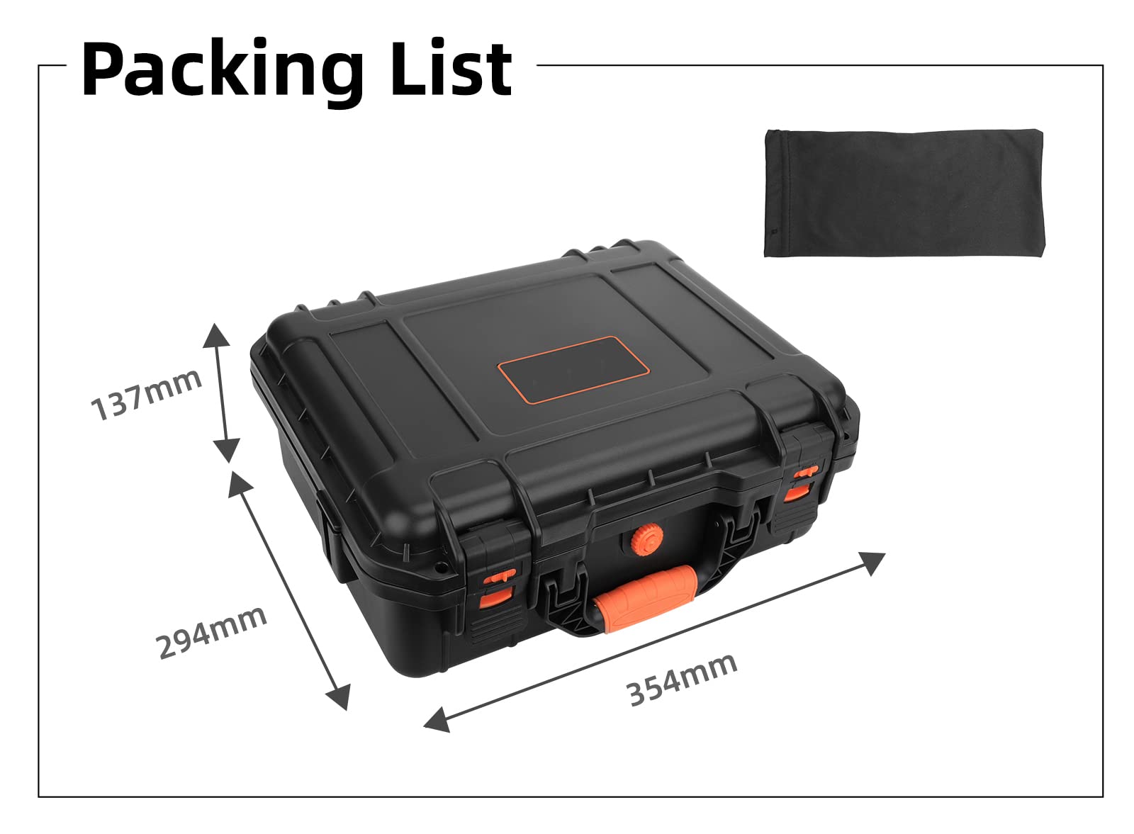 Estuche de almacenamiento rígido para DJI RS 3 Maleta maletín de transporte impermeable para estabilizador caja antiarañazos antideformación antigolpes