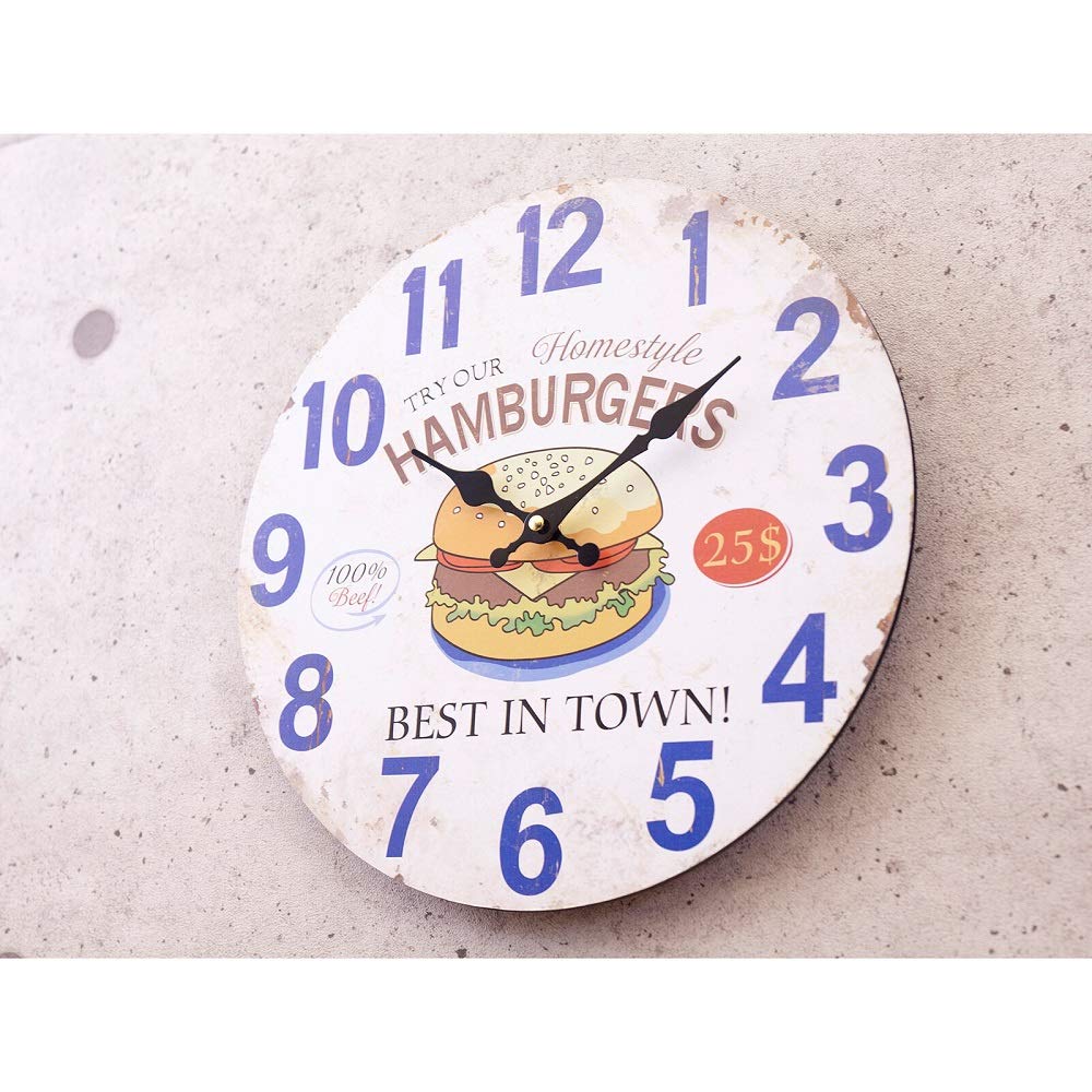 Amazon.co.jp: アメリカン アンティーク風 34cm 時計 クロック Amazon.co.jp: アメリカン アンティーク風 34cm 時計 クロック