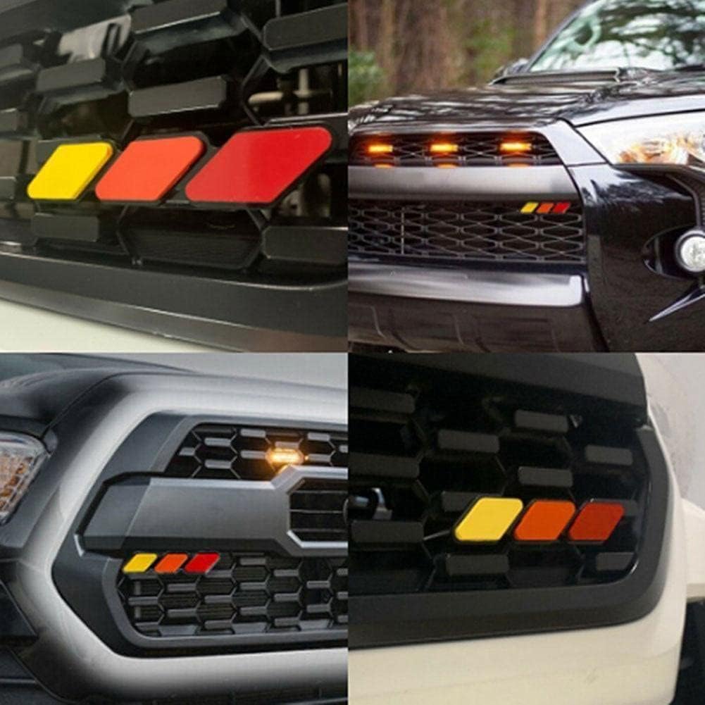 3 色グリルバッジエンブレムトヨタ TRD 4 ランナー 2018 2019 車三色 