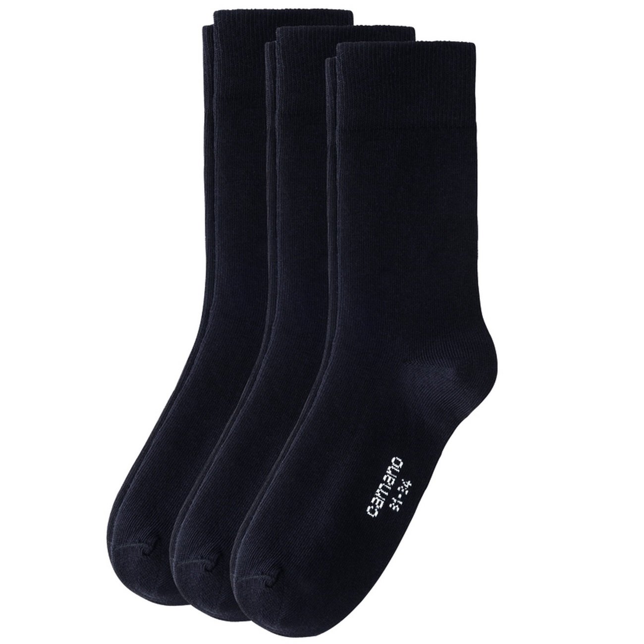 Camano Kinder Socken Ca-Soft 18er Pack, Größe:23-26;Farbe:Black (05)