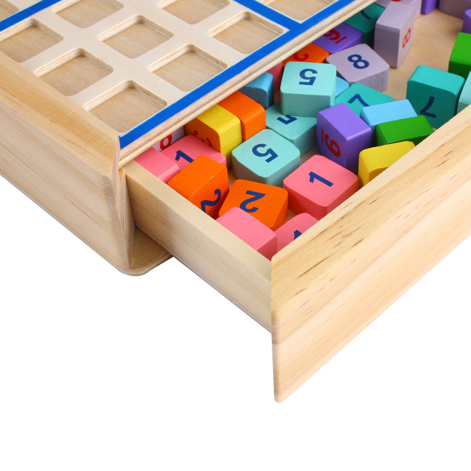  Andux Wooden Sudoku Puzzle Board Game Math Brain Teaser Toys 