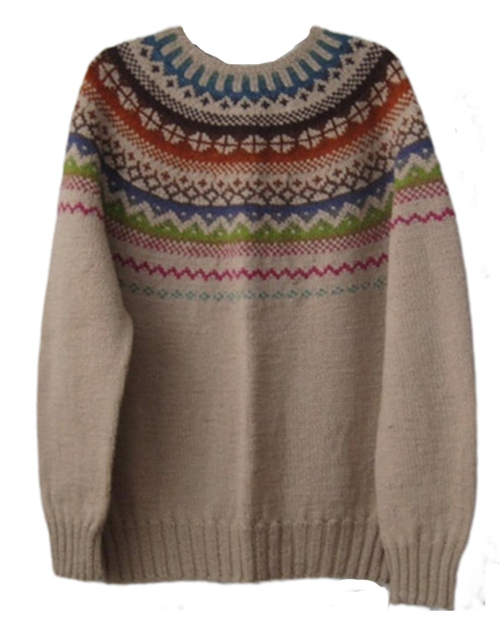 Vintage Fall Sweaters for Women Fair Isle Oversized Pullover Tops Crewneckk Long Sleeve Casual Tunic Knit Swaters 2025
