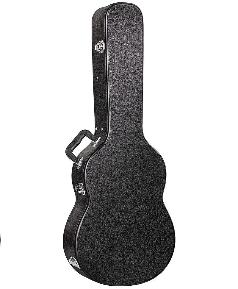 Gitarrenkoffer für 6-saitige Westerngitarre – robuster Koffer für Akustikgitarre – stoßfest, formstabil & gepolstert – idealer Schutz & Transport – schwarz, passend für Standard 6-String Gitarre