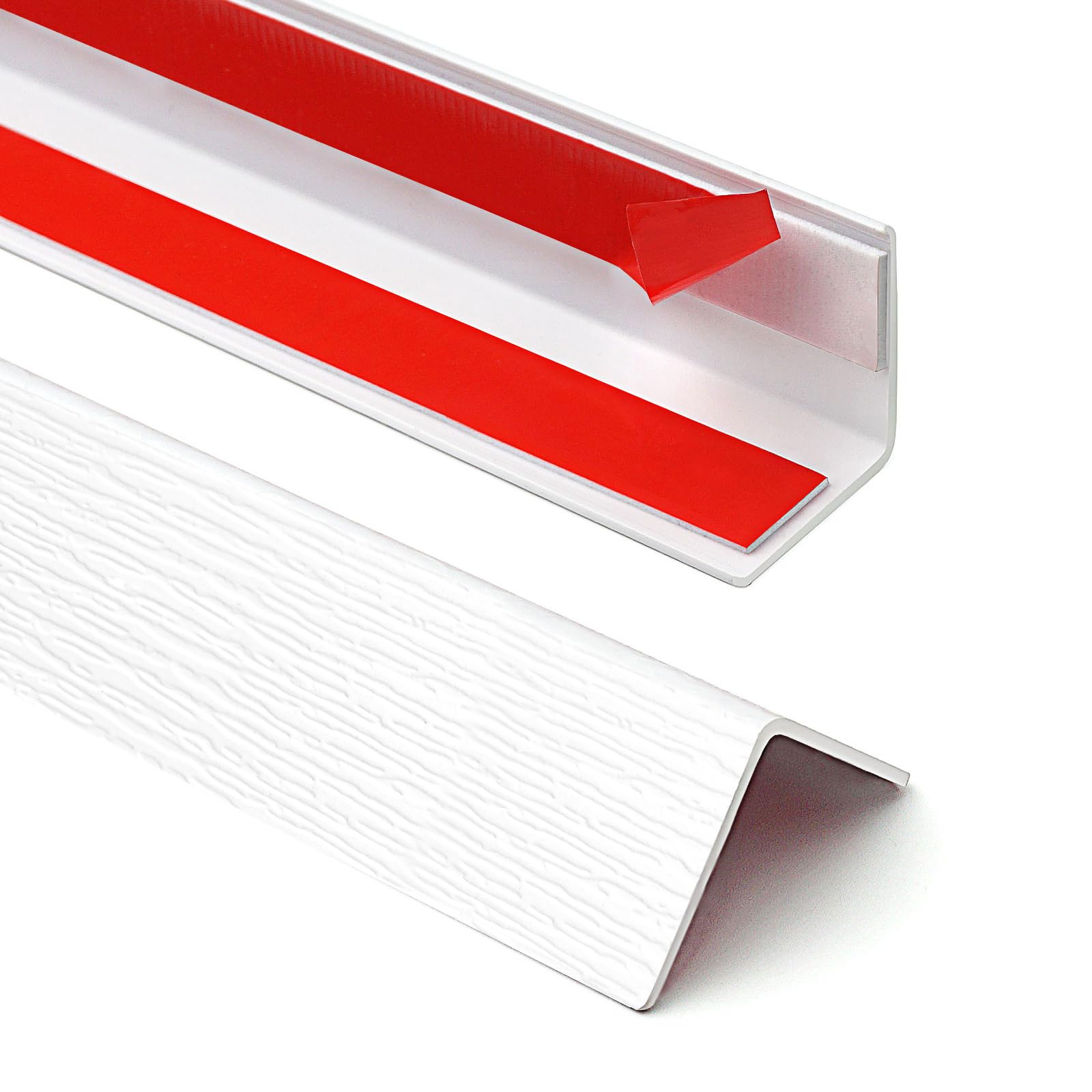 FCSOTSPS Wall Corner Protector, 2 PCS 1.58'' W x 35''L, Self Adhesive White Wall Corner Guard, Wall Edge Protector for Wall,Furniture Corner Edge Safety Bumpers