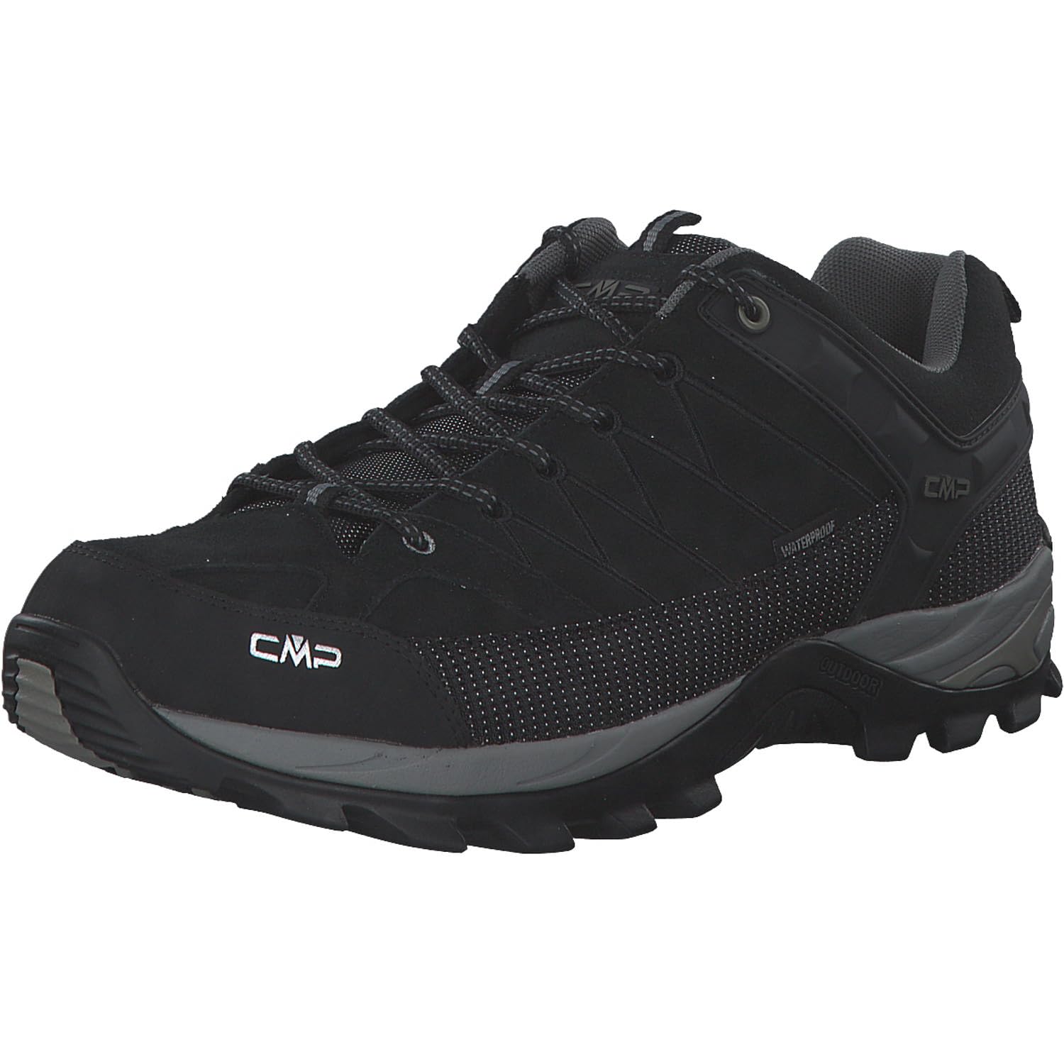 CMP Rigel Low Trekking Shoes Wp Nero-Grey UK 10.5