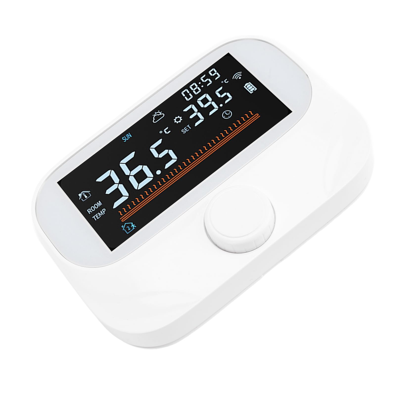 Acouto Termostato Programable Inalámbrico para el Hogar LCD Aplicación Inteligente Control de Voz Caldera de Gas Controlador de Temperatura Ambiente Termostato para Usuarios de de Forma Remota The