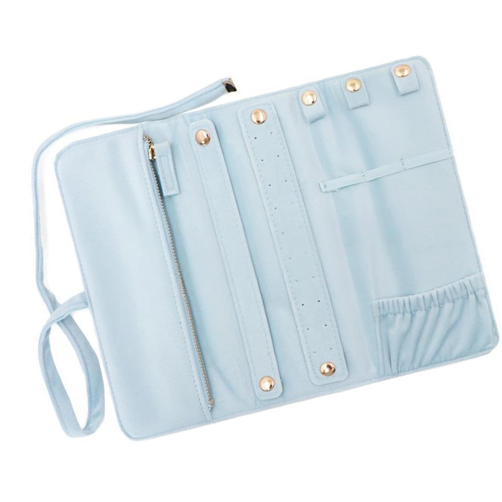 Jazuaiao Velvety Jewelry Storage Case Lightweight Resistant Design for Earring Necklace Protections Compact Jewelry Organizers Pouches