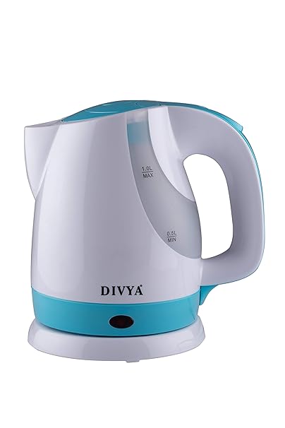 DIVYA 1 Litre Electric Kettle 1300 Watts (Blue)