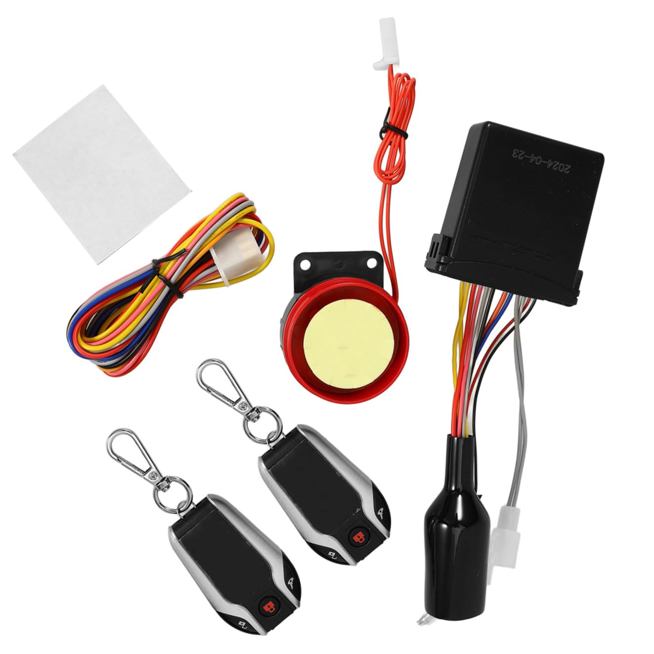 STOBAZA Kit Antifurto Moto Allarme Bidirezionale e Avvio Remoto, Dispositivo di Blocco Automatico Motore in Plastica Telecomando, per Sicurezza Motociclette
