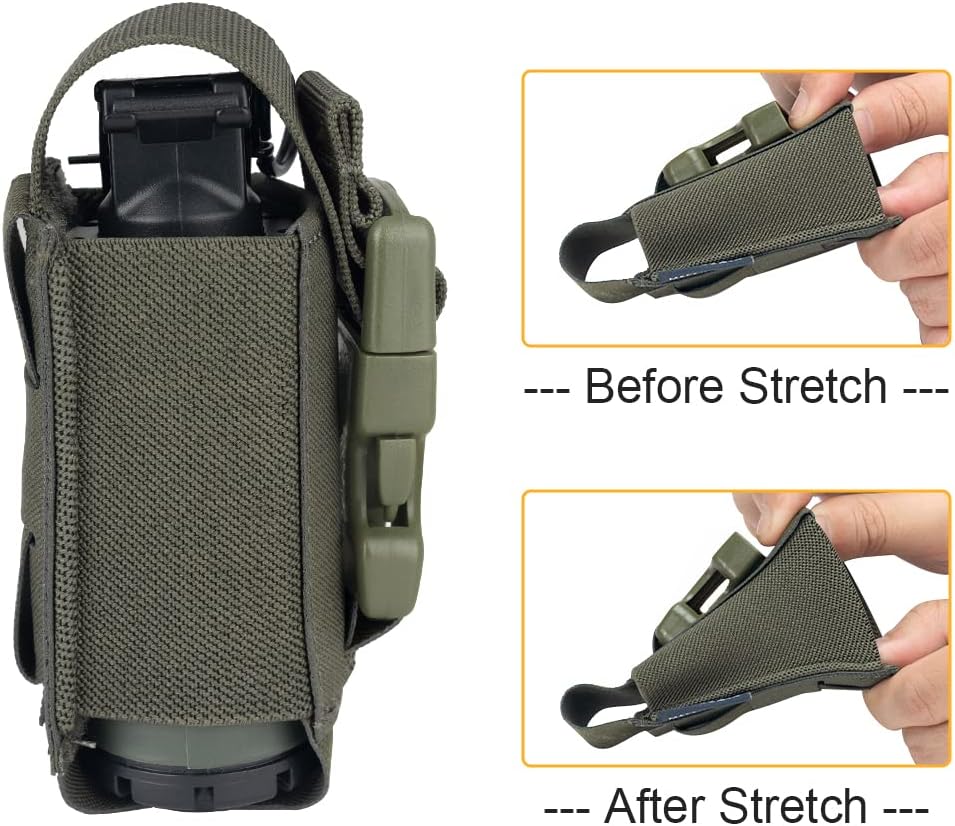 IDOGEAR Tactical Flashlight Holder Molle flashbang Pouch Magazine Pouch Multi-Purpose Tool Pouch for Vest Heavy Duty Belt Backpack - Image 3