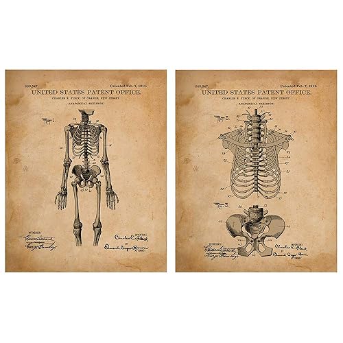Original Medical Patent Art Prints from 19112 Unframed 8 x 10 Prints Vintage