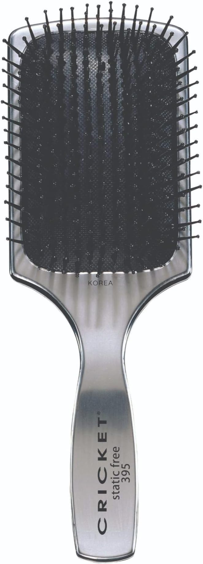 Cricket Visage 395 Paddle Hair Brush - Detangler, Pain-Free Brushing on Straight, Wavy, Thick, Fine, and Curly Types - Anti-Static, Nylon Bristles, Soft Cushion Pad - Wet & Dry Use