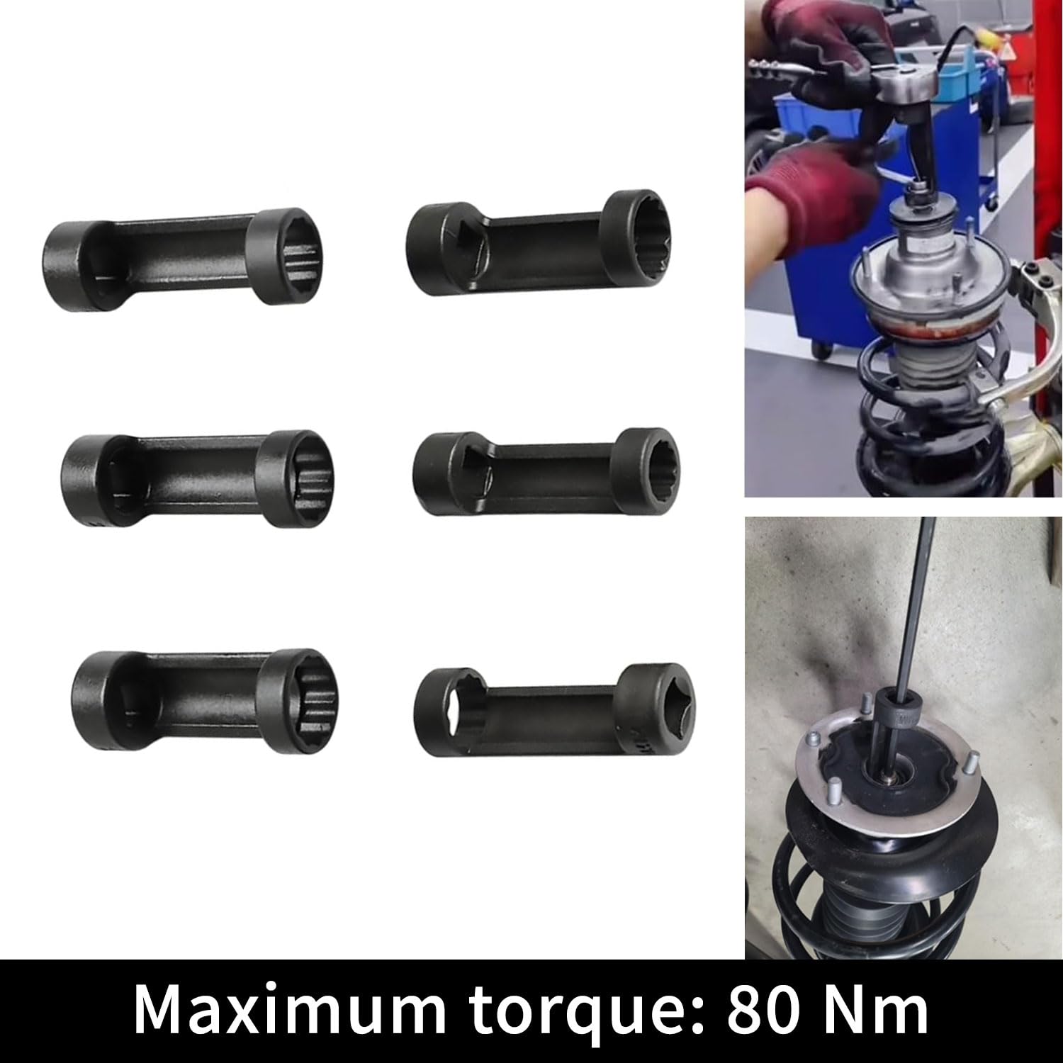 ZKTOOL Suspension Strut Nut Socket Set, 18mm, 19mm, 21mm, 22mm - Foto 6