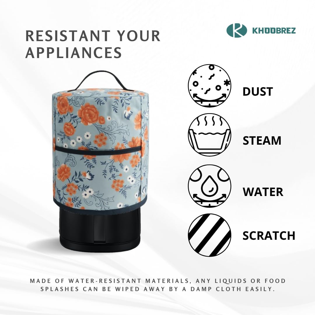 KHOOBREZ Air Fryer Cover for Philips 6.2L NA231/00 | Waterproof & Dustproof Polyester Protector with Handle & Front Pocket | Kitchen Appliance Cover | Grey — Amazon image 5