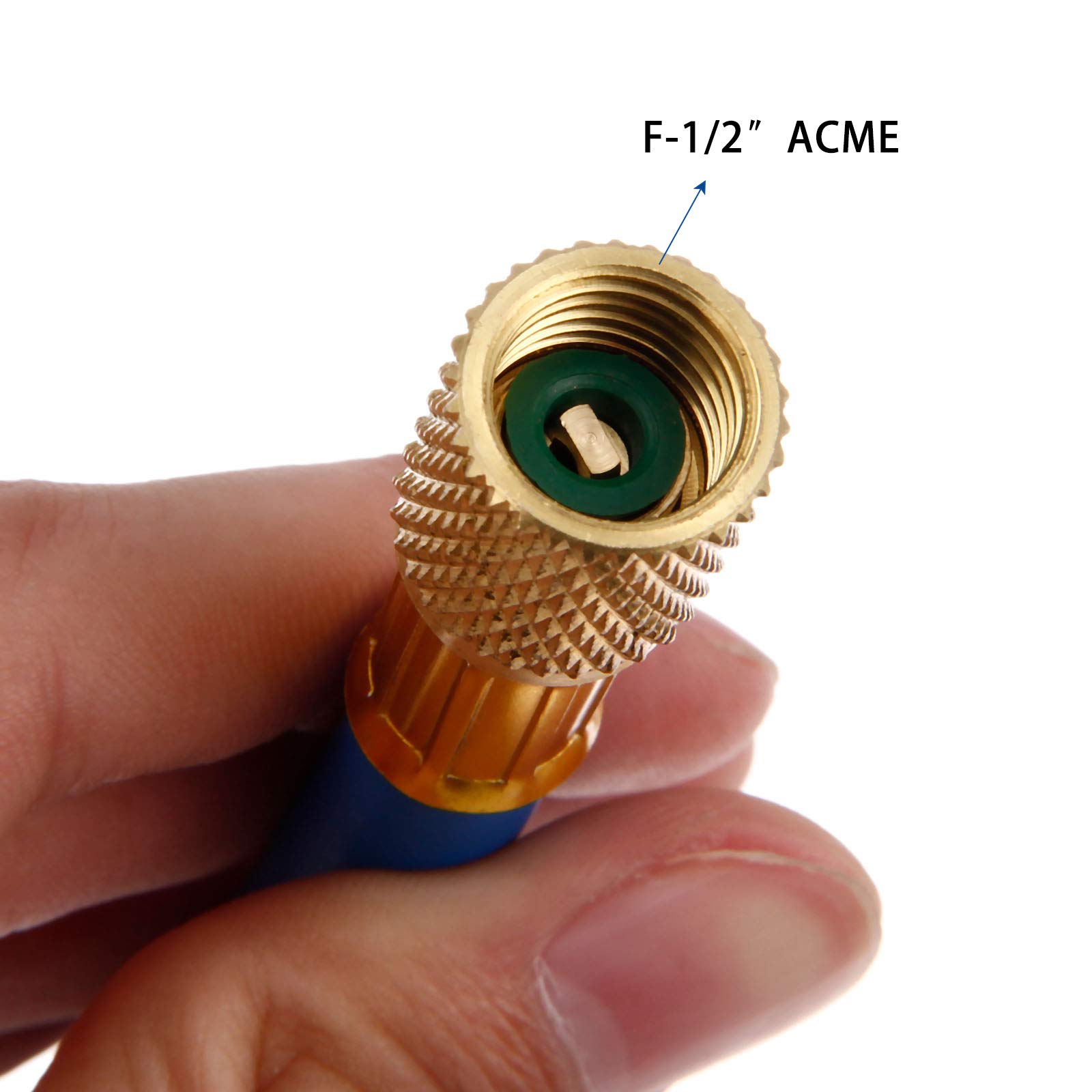 Aupoko Injecteur Teinture Huile R134A AC - Seringue Remplissage Avec ACME 1,27 Cm Mâle/Femelle