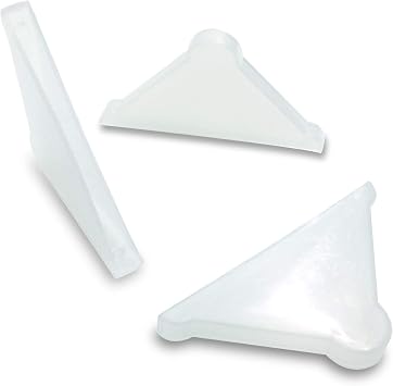 Triple Corner Protectors for Mirror/Glass/Metal Sheets Pack of 50PCS 4 X 37 mm
