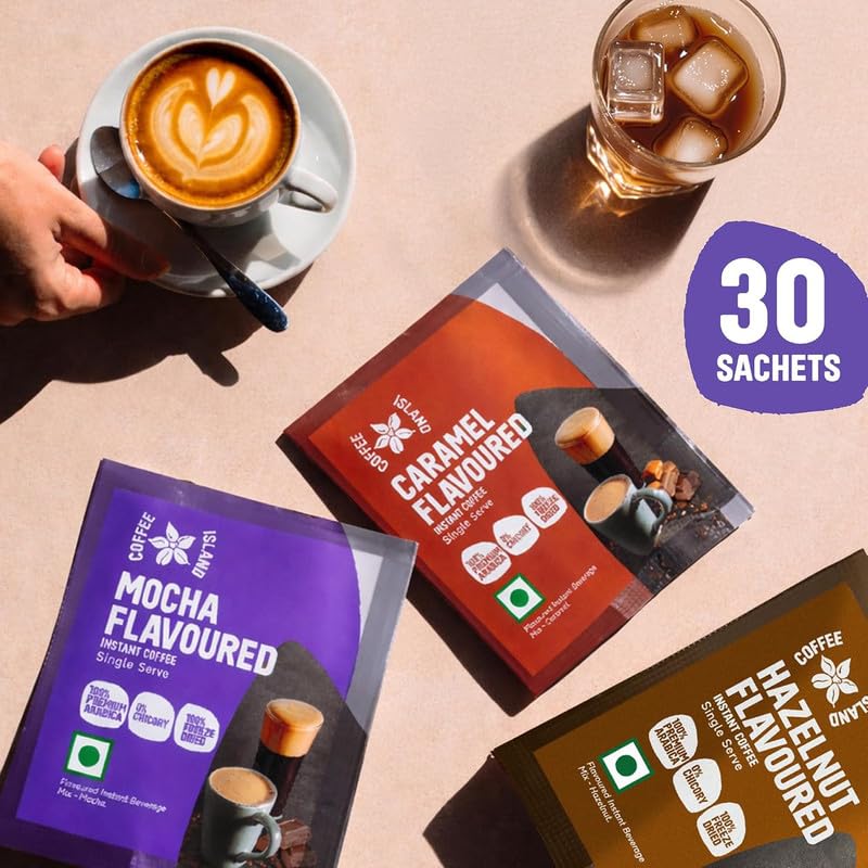 Image of Flavoured Coffee Box + Instant Coffee Classic flavoured 100 gm | Combo pack of 2 | 100% Arabica | 0% Chicory | 100% Freeze Dried Coffee Granule