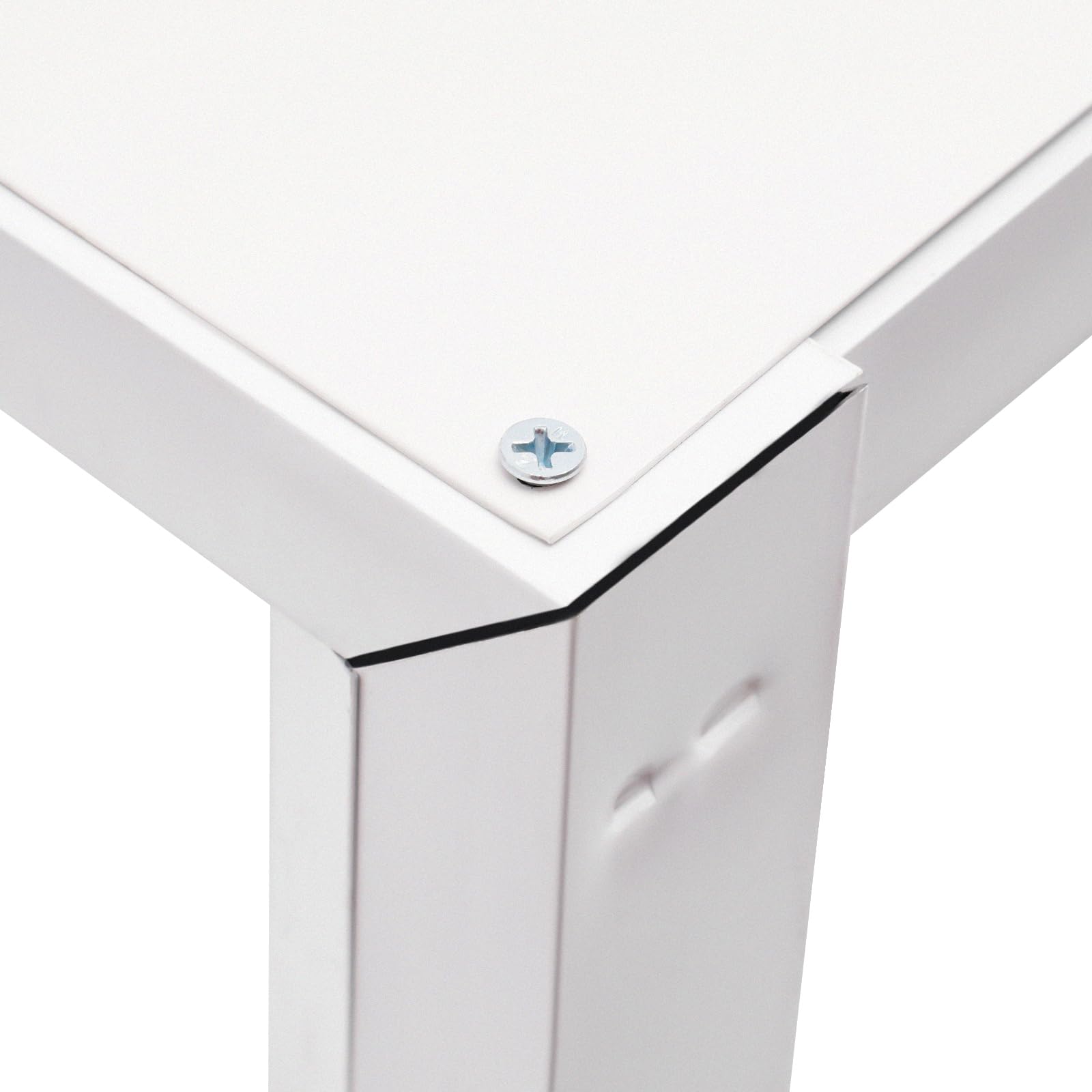 Cubierta de aleación de aluminio para aire acondicionado, montaje en pared, cubierta/revestimiento para aire acondicionado y bomba de calor, protección para dispositivo exterior grande (Blanco)