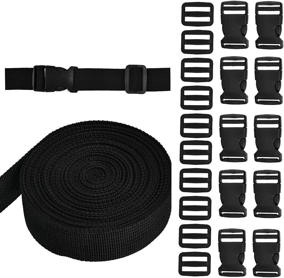 5M Nylon bing Strap Tape for Bags Making 25mm Heavy Duty Backpack