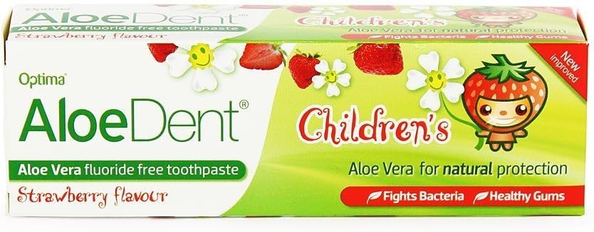 Children's Strawberry Toothpaste - Fluoride Free 50ml (Pack of 4)
