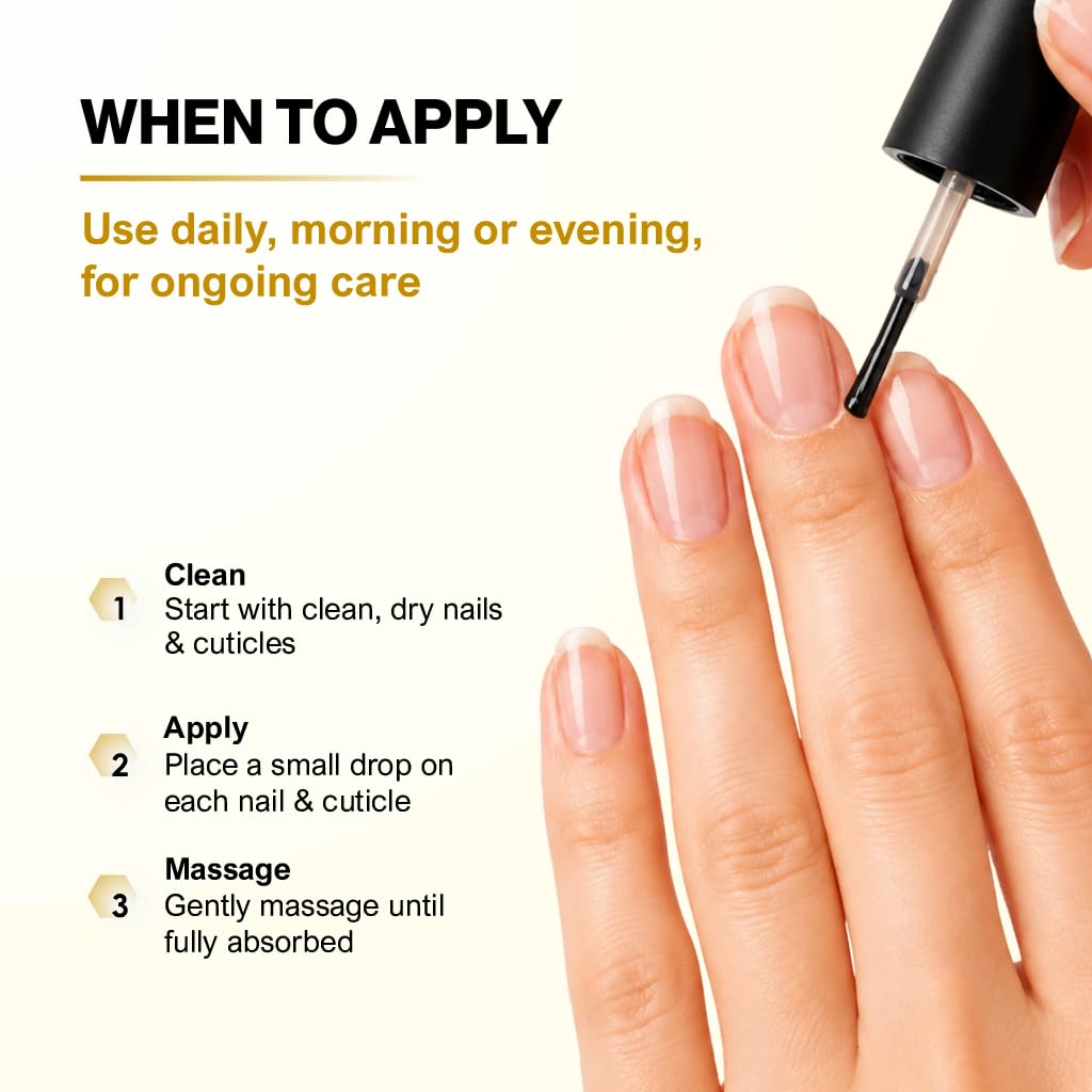 All Natural Nail and Cuticle Oil - Heal Cracked Nails and Rigid Cuticles - Perfect Treatment for Healthy Hands - Moisturizes and Softens - Vitamin E Enriched For Health and Softness by Bee Naturals