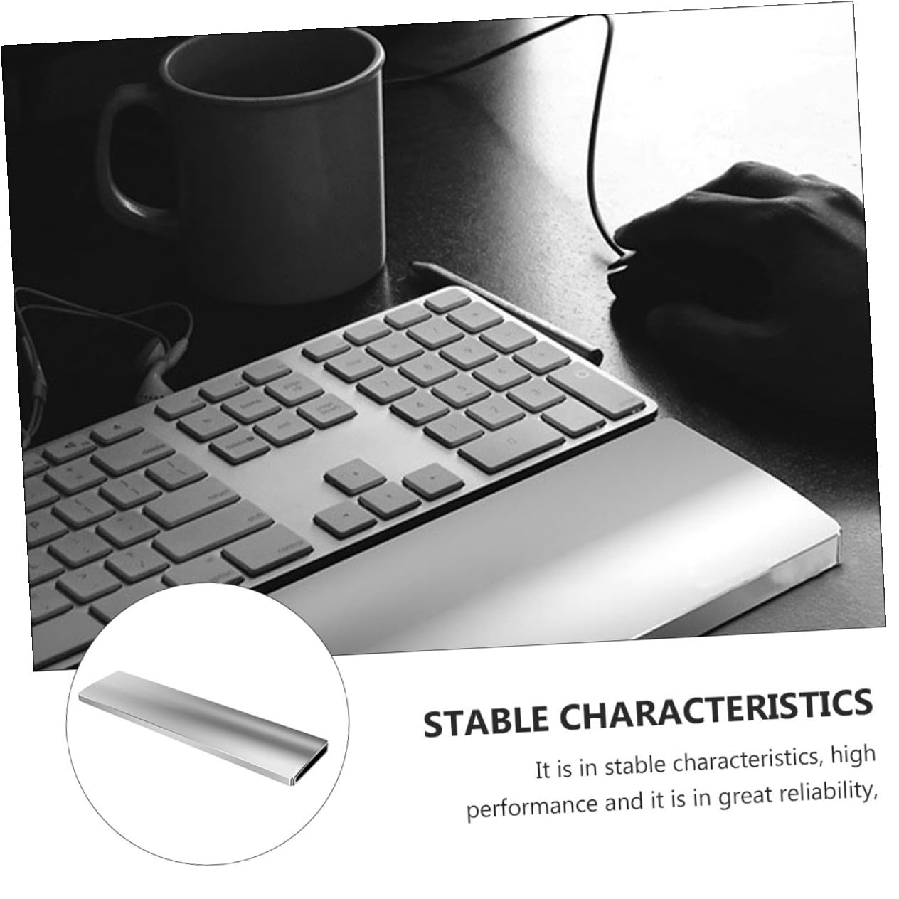 Handgelenkauflage für Mechanische Tastatur, 87 Tasten, Aluminiumlegierung