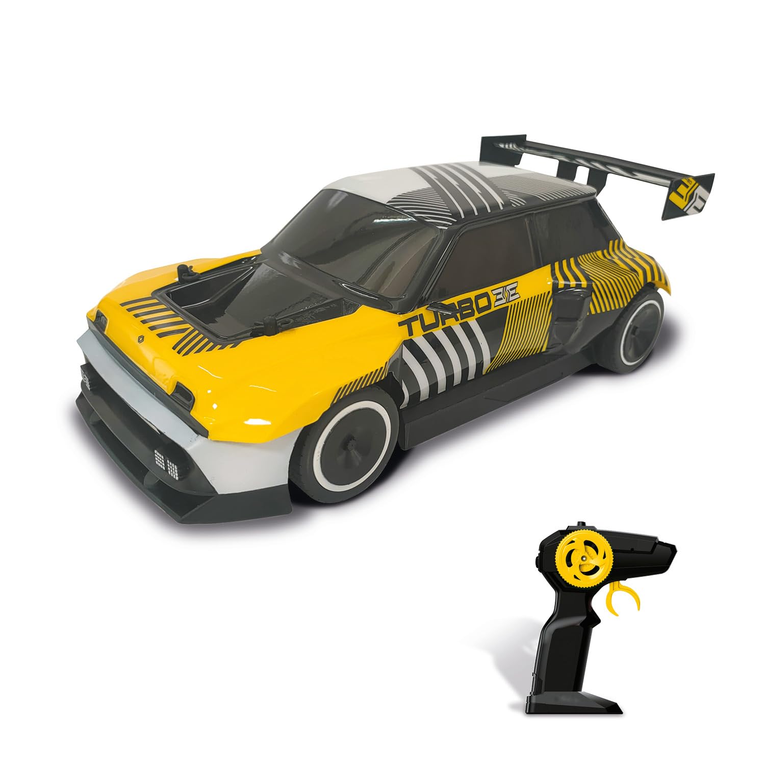 Mondo Motors Renault 5 Turbo 3E, modèle réduit à l'échelle 1:​14, Vitesse jusqu'à 10 km/​h, Piles Rechargeables incluses, Voiture ref 63853