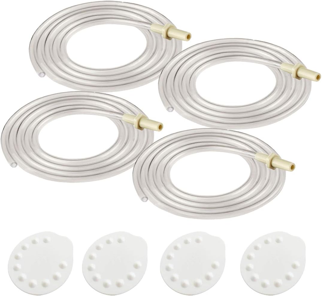 Maymom 4X Tubing 4X Membranes for Medela Pump in Style Advanced Breastpump Released After Jul 2006 Plus 4 Membranes in Retail Pack. Replaces Medela Tubing #8007212, 8007156 & 87212 and Pump Parts.