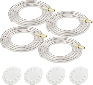 Maymom 4X Tubing 4X Membranes for Medela Pump in Style Advanced Breastpump Released After Jul 2006 Plus 4 Membranes in Retail Pack. Replaces Medela Tubing #8007212, 8007156 & 87212 and Pump Parts.