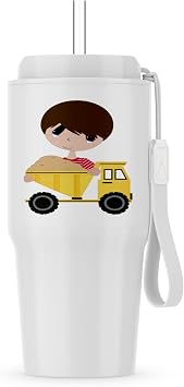 3dRose, Boy and Dumptruck, 20oz Tumbler