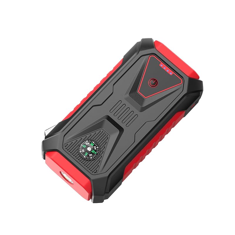 Auxiliar de Partida SMENTJUMP 12 V 1500 A com Bateria de 8000 mAh, Lanterna LED e Power Bank