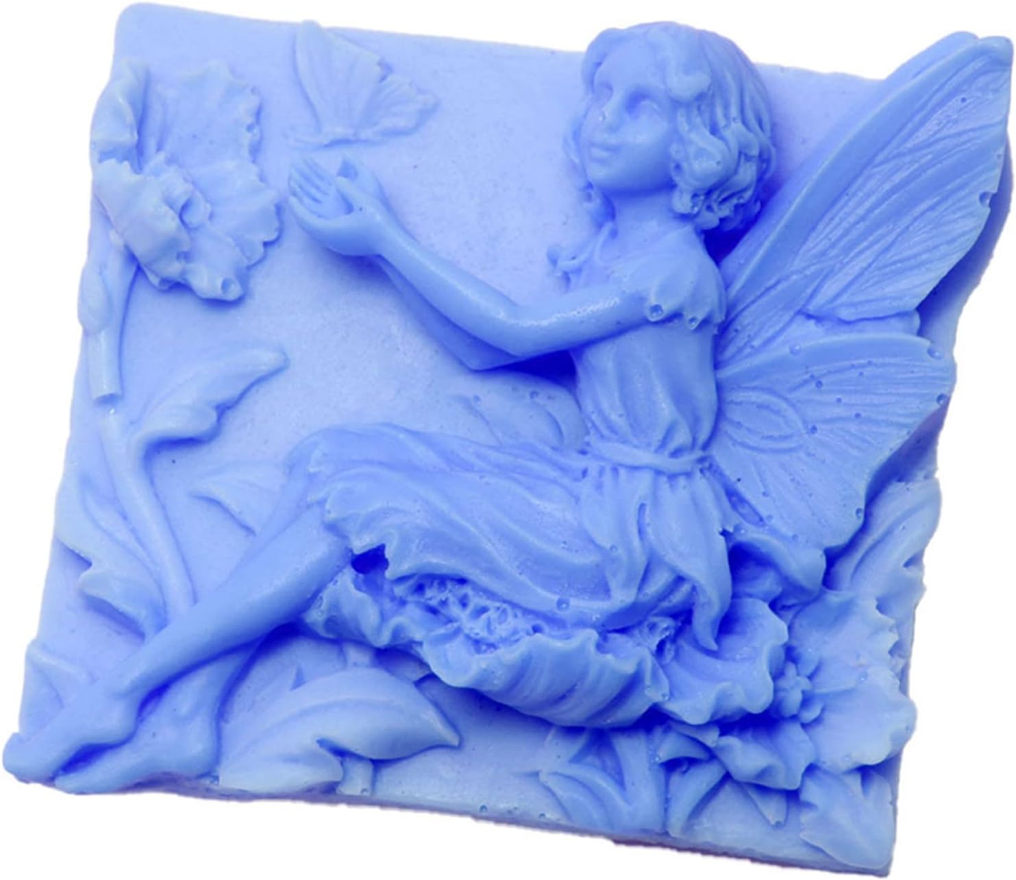 3D Fairy Butterfly Silicone Soap Mold Fondant Chocolate Candy Cake Decorating Baking Tools Polymer Clay Wax Angel Flower Silicone Mould
