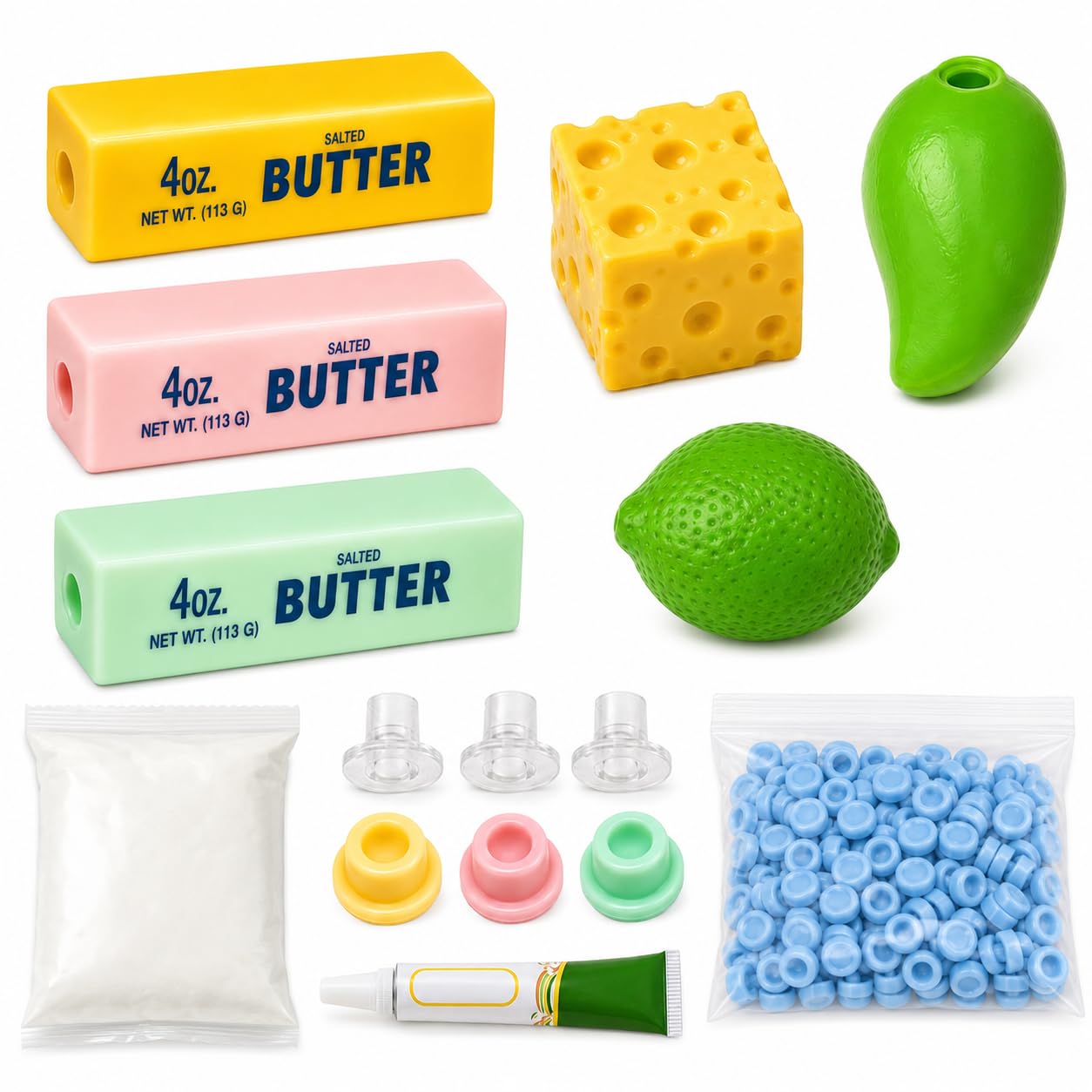 6PCS Squishy Making Kit, DIY Stress Ball Making Set Empty Squishy Skins