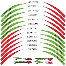 For Aprilia TUONO V4 1100 V4R Motorcycles Accessories Thick Edge Outer Front and Rear Rim Wheel Protector Reflective Decal Sticker Ornament Strip Tape Green white Red,16