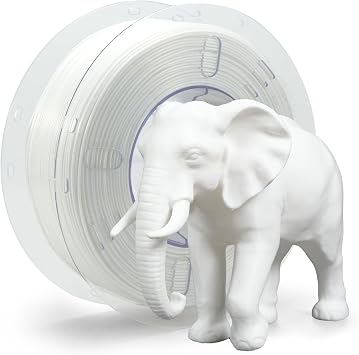 VOXELAB HS PLA+ Filament 1.75mm, High Speed PLA Plus 3D Printer Filament, 1kg 2.2lbs for Most FDM 3D Printers, Enhanced Toughness & Smooth Printing, Superior Layer AdhesionWhite