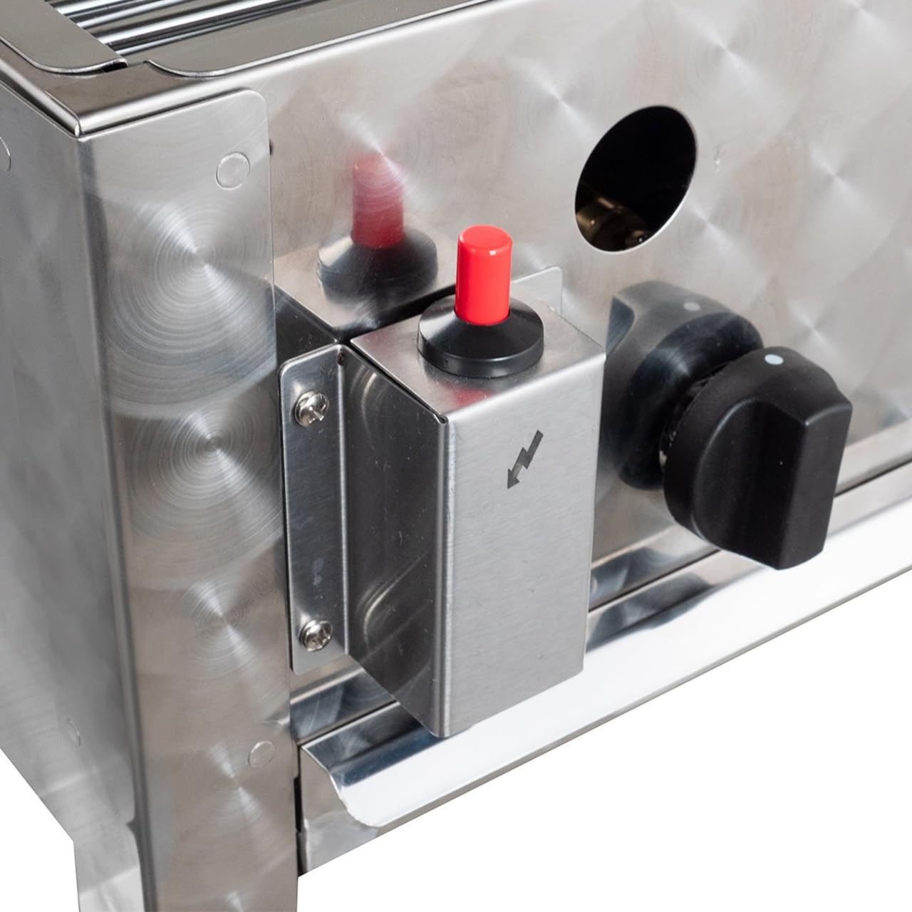 GastroHero Tischbräter, 3 Brenner, 10 kW, Edelstahl TBG3-T | Profi Gastro Kombibräter, Outdoor Tischgrill 650×570×270 mm inkl. Gasschlauch & Druckminderer