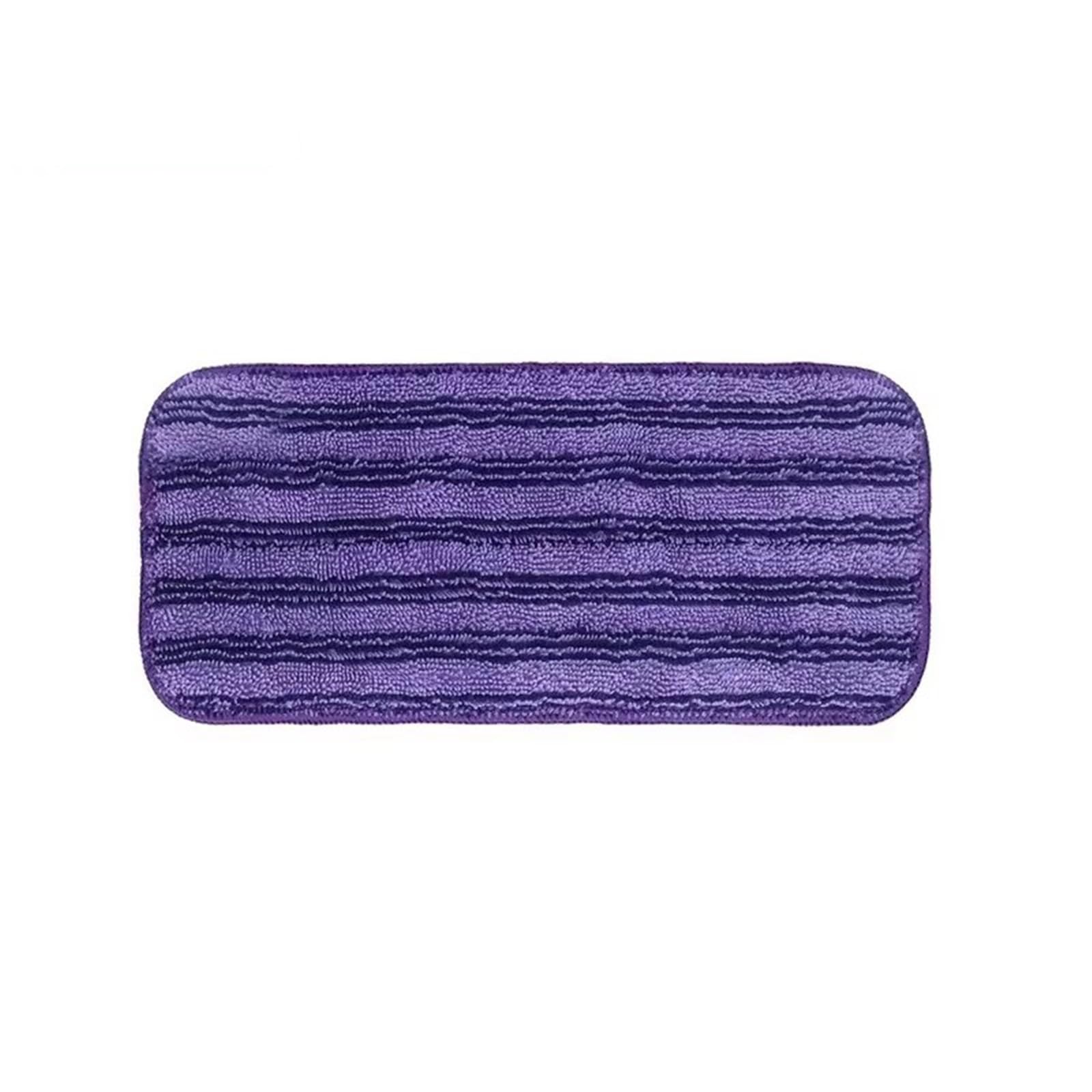 Set di ricambi per mop Cuscinetti riutilizzabili in microfibra for spazzole for la pulizia dei panni domestici(Purple,4PCS)