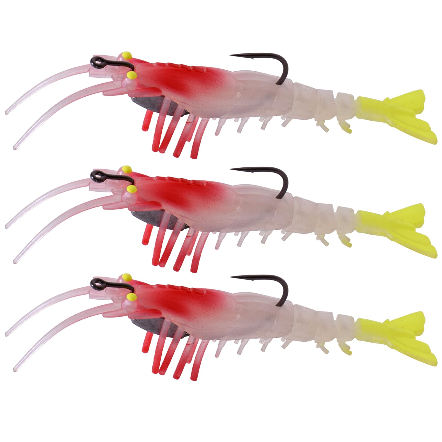 Chief Angler Ture Chemmeen Live Fishing Soft Lure Bait Jigging Shrimp Hook Swimbaits for Freshwater Saltwater Size: 13.5 cm Weight: 14.4g Set of 3 (B09SVNJBQW) Amazon Price History, Amazon Price Tracker