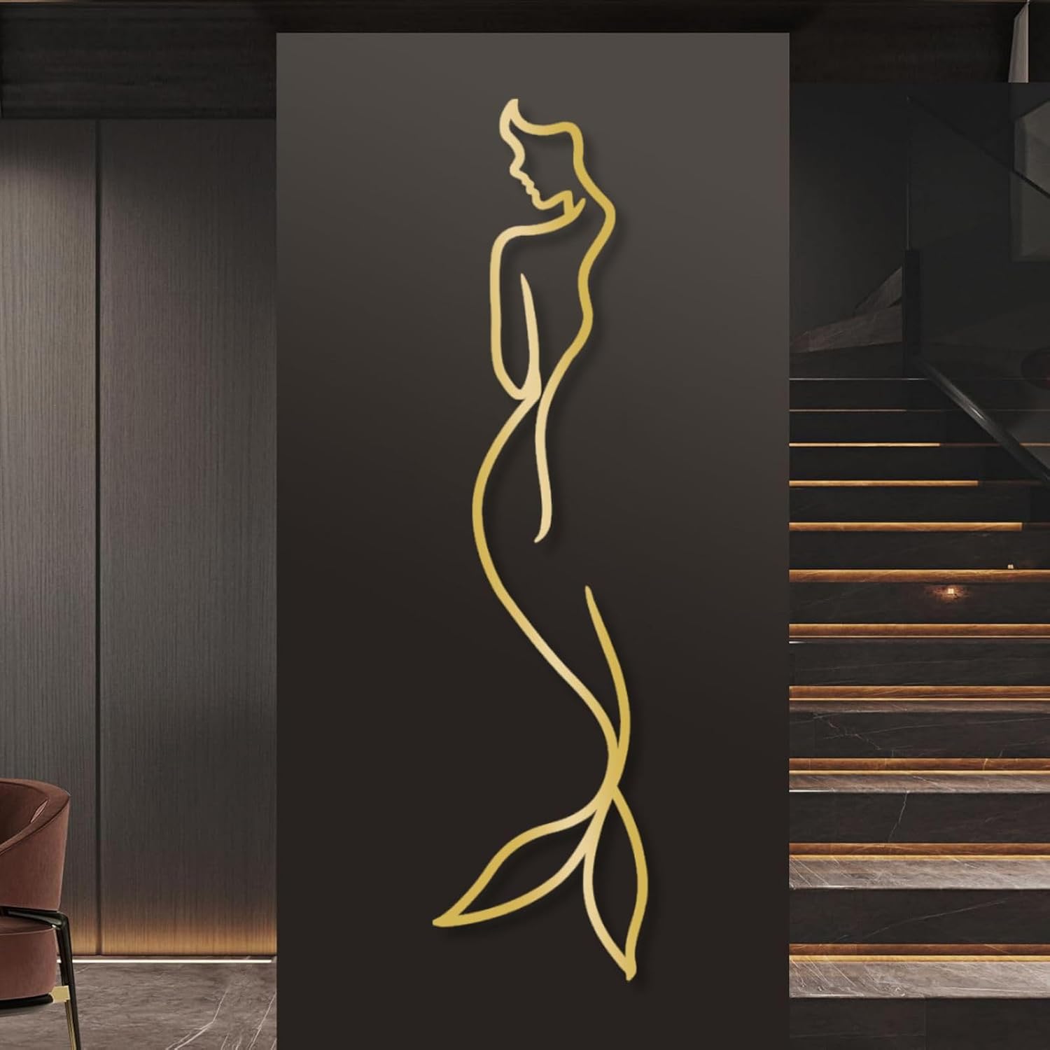 Metal Mermaid Wall Decor, Metal Mermaid Wall Art, Large Metal Mermaid Wall Decor