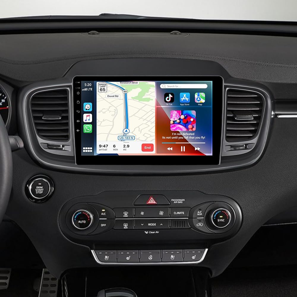 Android 15 Car Stereo for Kia Sorento MK3 2015–2020 – 10.1" 1280x800 Touchscreen Head Unit with Wireless CarPlay, Android Auto, GPS Navigation, Wi-Fi 6, BT 5.4 – Plug & Play Dash Upgrade
