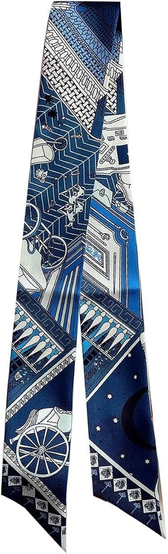 Bag Scarf for Purse Skinny Satin Ribbon Bandana Neck Scarves