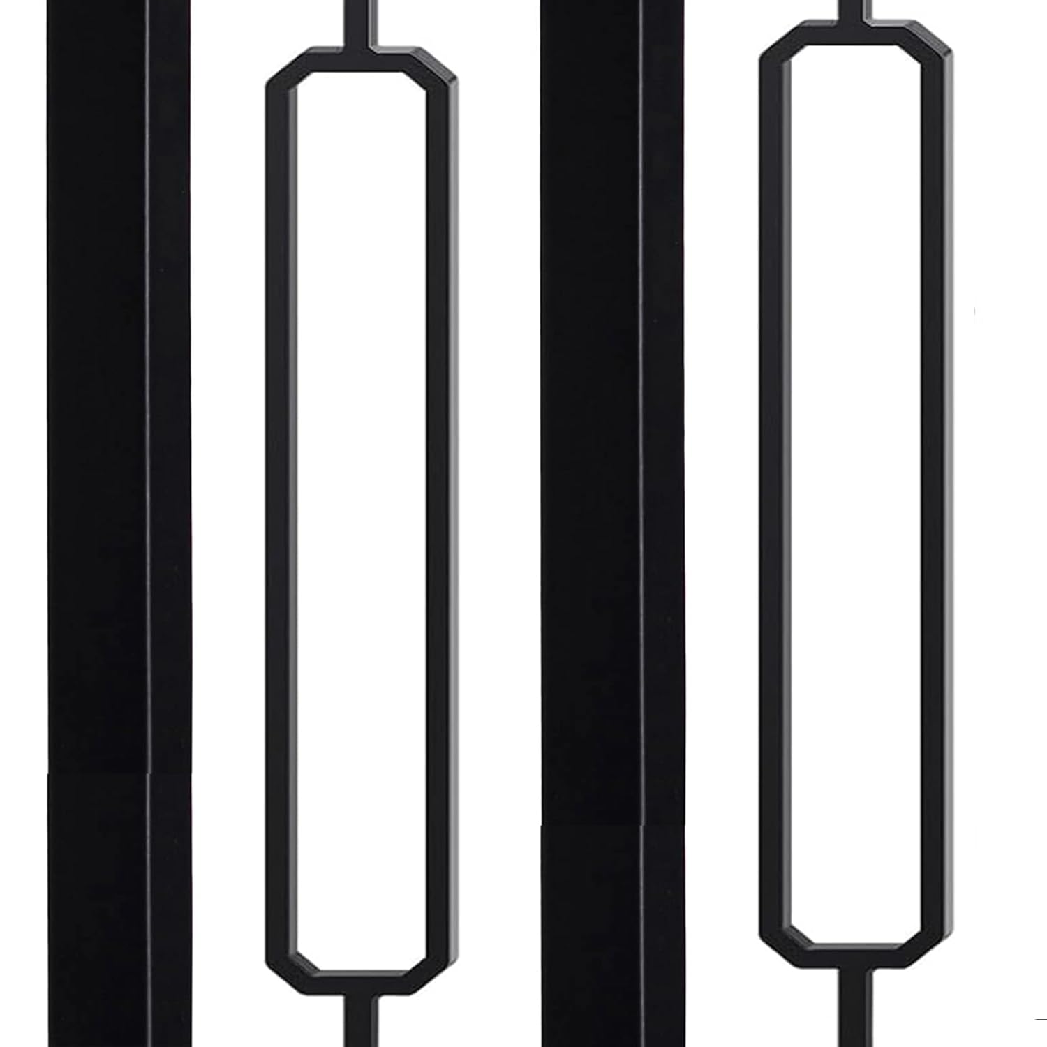 25 Pack (Staircase Balusters 15 & Wrought Iron Balusters Rhomboid 10）