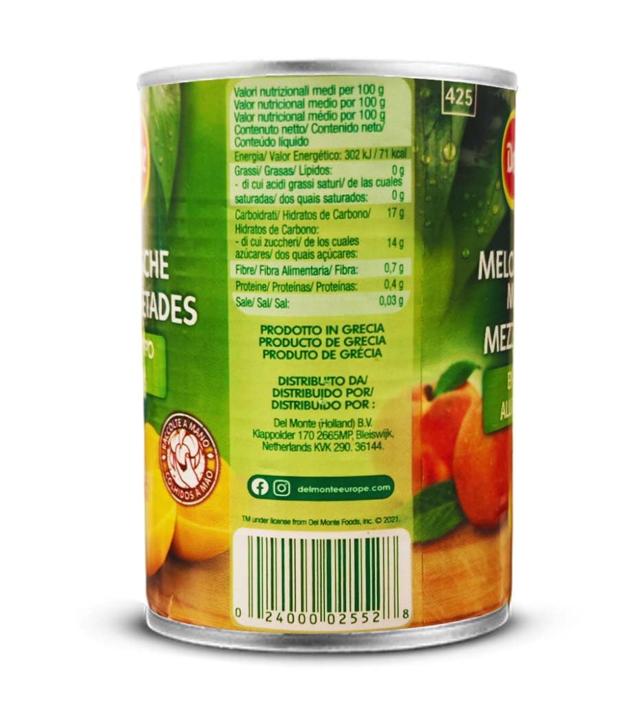 6X Pesche Mezze in Sciroppo, Pesca Sciroppata, in Succo, Alta Qualità per del monte 420g