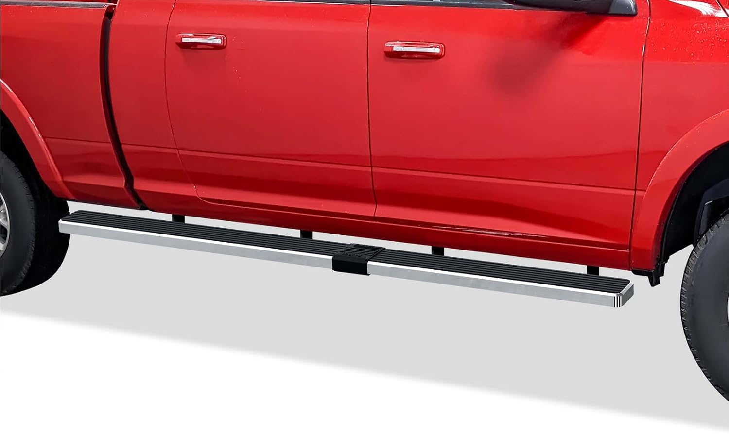 APS Running Boards (Nerf Bars Side Steps Step Bars) Compatible with Ram 2500 3500 2010-2026 Mega Cab 5.5ft Bed (Silver 6in Wheel to Wheel 304 Stainless Steel)