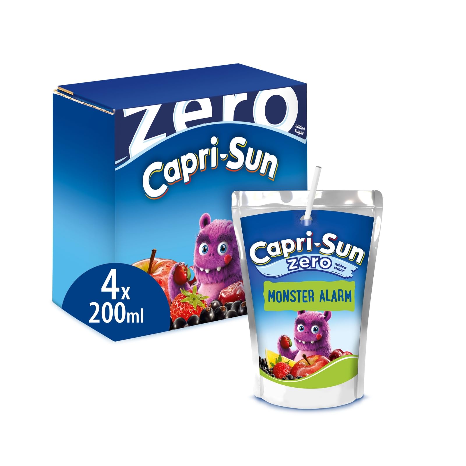 Capri-Sun Zero Monster Alarm Kids Juice Drink Multipack, 4x200ml
