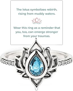FCK MY TRAUMA LOTUS RING For Women Lotus Flower Inspirational Ring Unique Lotus Ring Reminds You to Let Go of Your Trauma in a Playful Way No Mud No Lotus Ring To Sorority Best Friends Motivational CZ Inlaid Inspirational Friendship Gift Jewelry