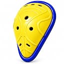 VERLIX Cricket Abdominal Guard for Men with Air Holes, Lightweight Hard Plastic Shell & Soft Rubber Groin Protector for Multi-Sport, Boxing, Karate (Yellow, Adult) gallery image
